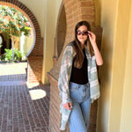Humble Hilo Loomed Cotton Blend Scarf Pinstripes