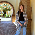 Humble Hilo Loomed Cotton Blend Scarf Pinstripes