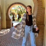 Humble Hilo Loomed Cotton Blend Scarf Pinstripes