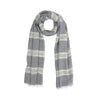 Humble Hilo Loomed Cotton Blend Scarf Pinstripes