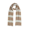 Humble Hilo Loomed Cotton Blend Scarf Pinstripes