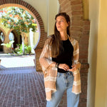 Humble Hilo Loomed Cotton Blend Scarf Pinstripes