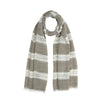 Humble Hilo Loomed Cotton Blend Scarf Pinstripes