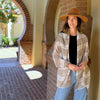 Humble Hilo Loomed Cotton Blend Scarf Pinstripes