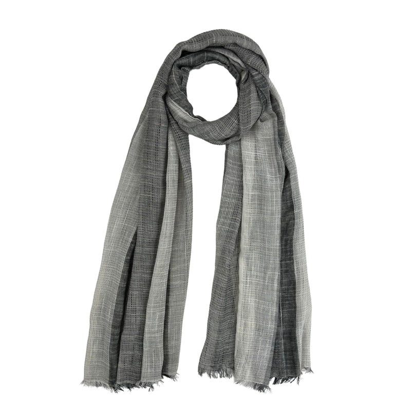 Humble Hilo Loomed Cotton Blend Scarf Woven Stripes