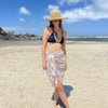 Humble Hilo Loomed Cotton Blend Scarf Woven Stripes