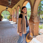 Humble Hilo Loomed Cotton Blend Scarf Woven Stripes
