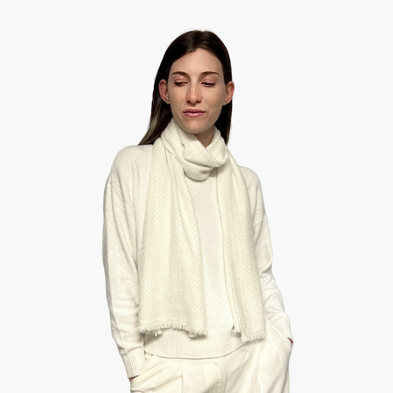 Humble Hilo Handloomed Cashmere Scarf Classic Pattern