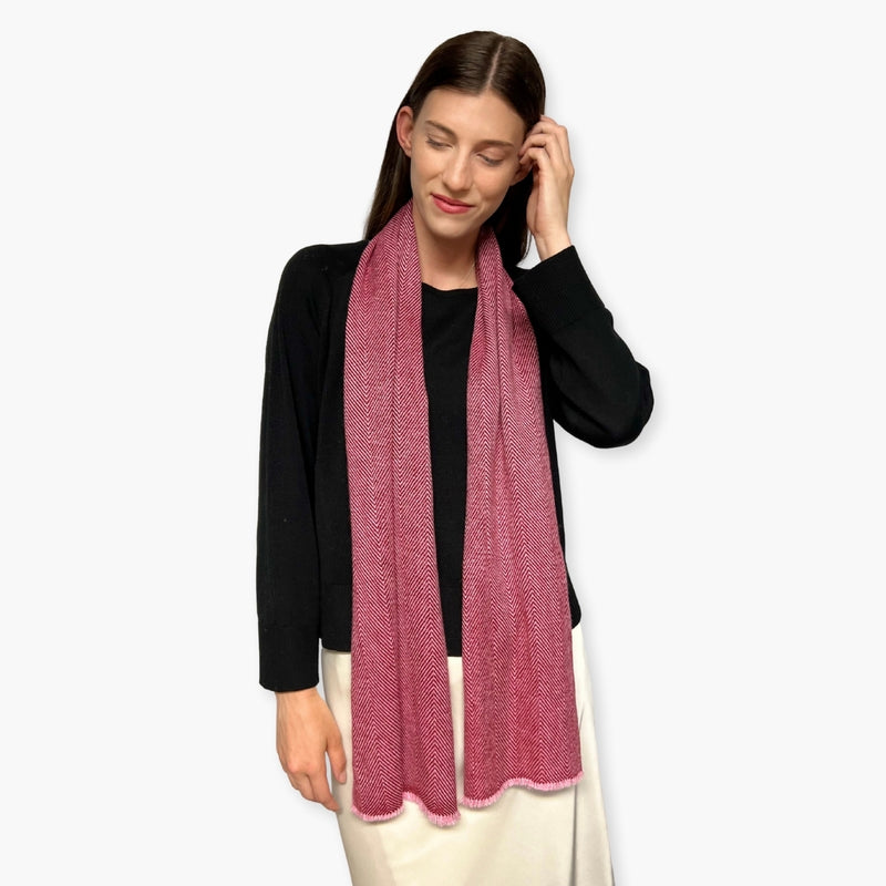 Humble Hilo Handloomed Cashmere Scarf Classic Pattern