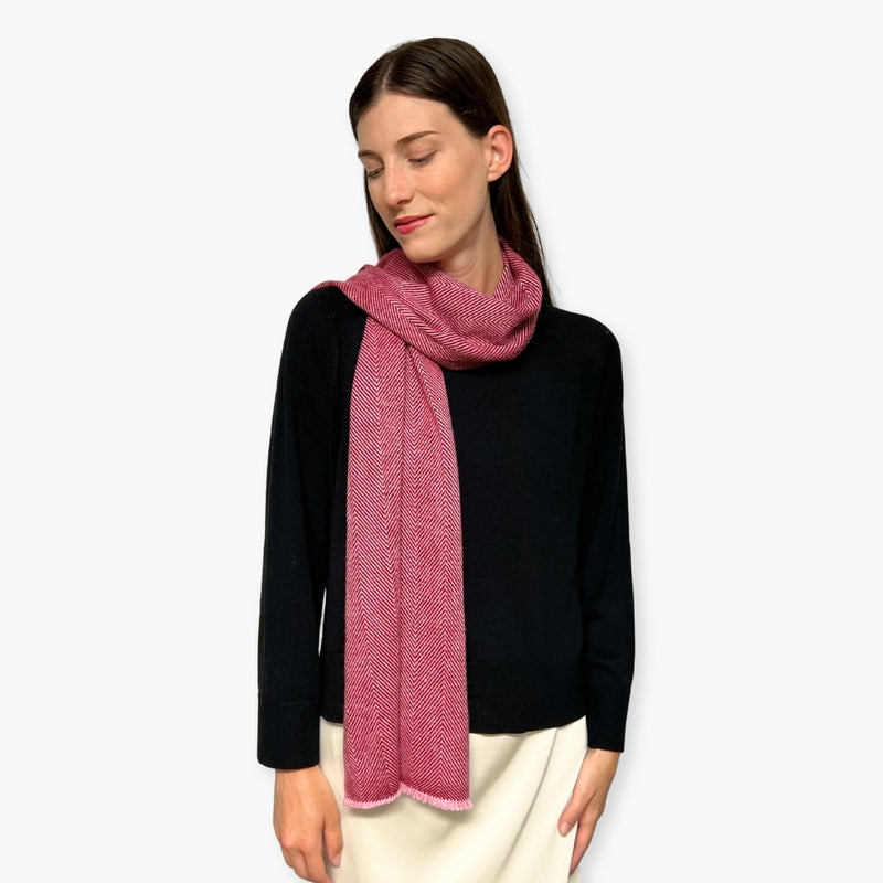 Humble Hilo Handloomed Cashmere Scarf Classic Pattern