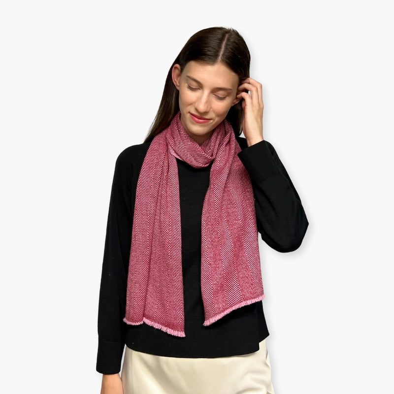 Humble Hilo Handloomed Cashmere Scarf Classic Pattern