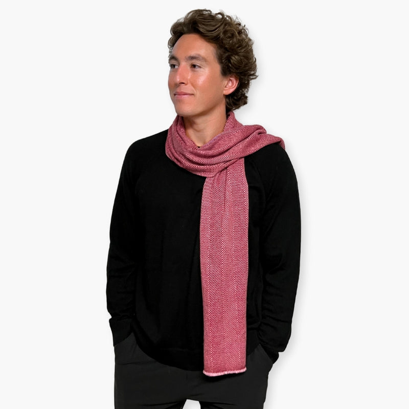 Humble Hilo Handloomed Cashmere Scarf Classic Pattern