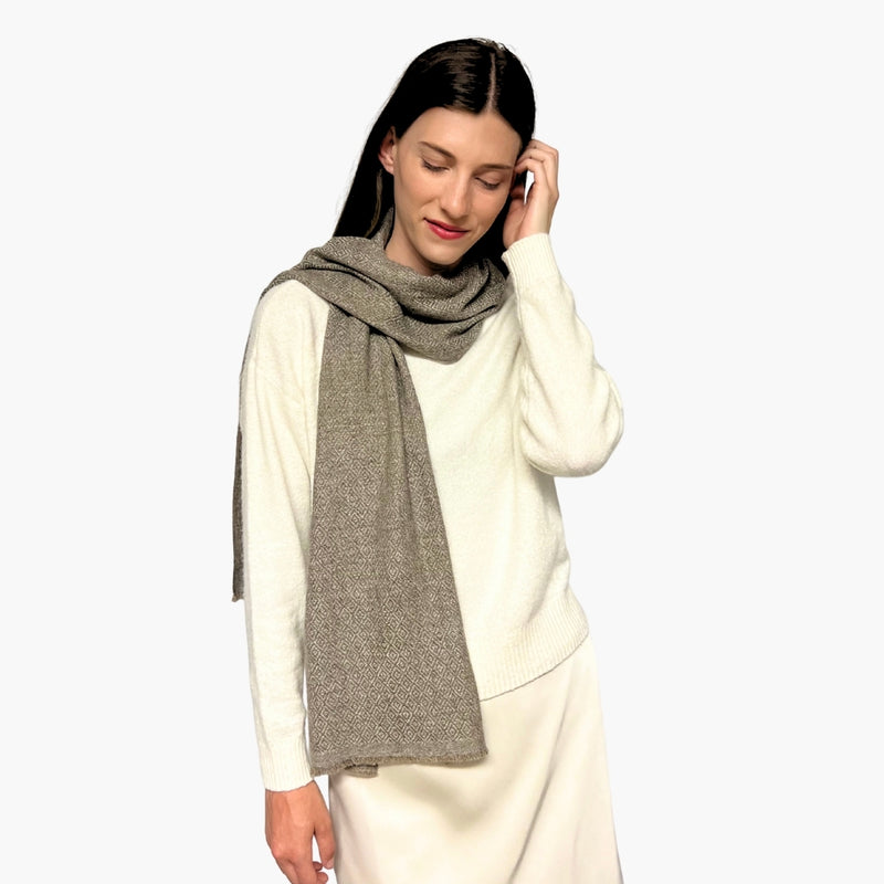 Humble Hilo Handloomed Cashmere Scarf Classic Pattern