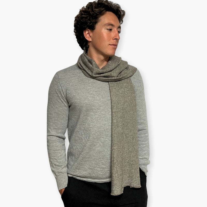 Humble Hilo Handloomed Cashmere Scarf Classic Pattern
