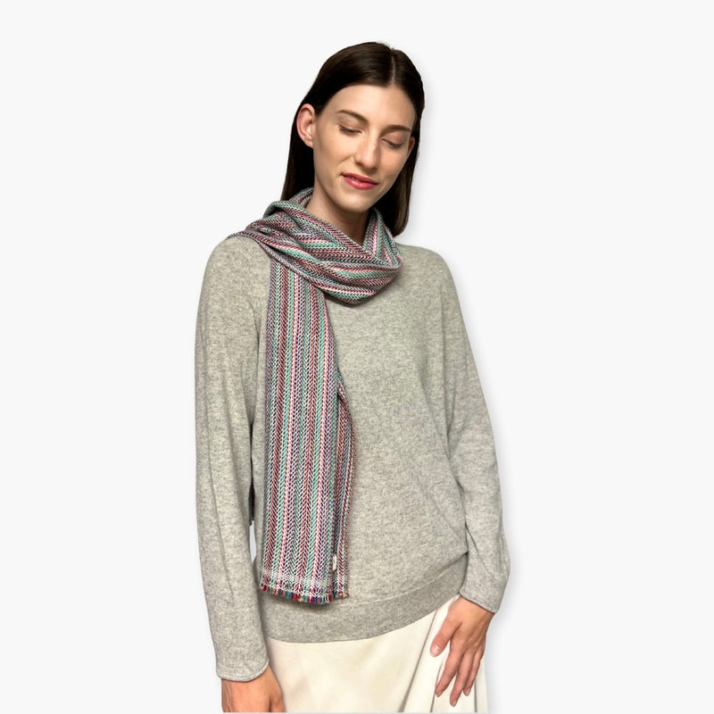 Humble Hilo Handloomed Cashmere Scarf Classic Pattern