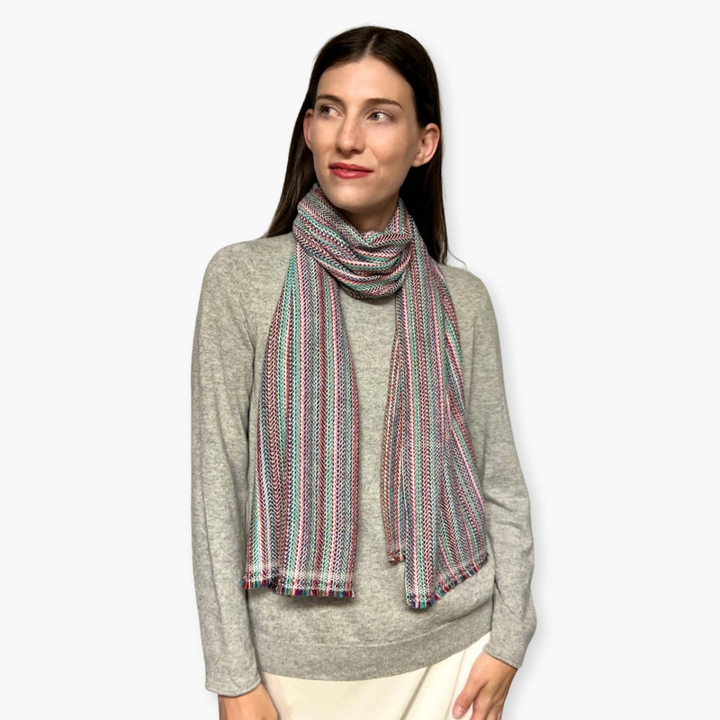 Humble Hilo Handloomed Cashmere Scarf Classic Pattern