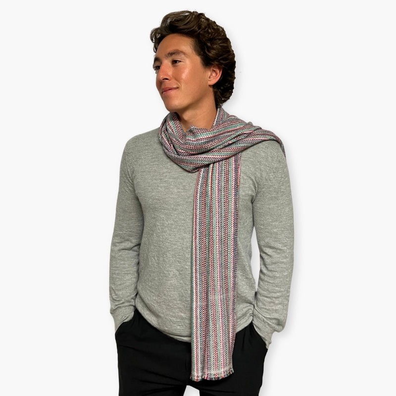 Humble Hilo Handloomed Cashmere Scarf Classic Pattern