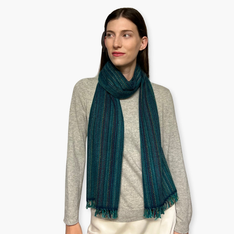 Humble Hilo Handloomed Cashmere Scarf Classic Pattern