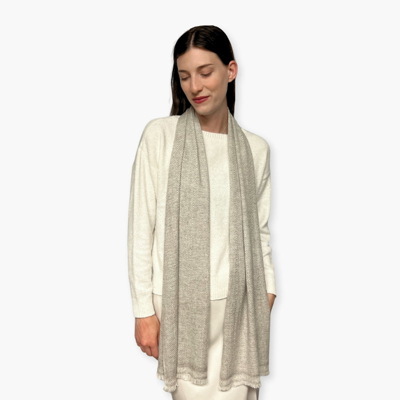 Humble Hilo Handloomed Cashmere Scarf Classic Pattern
