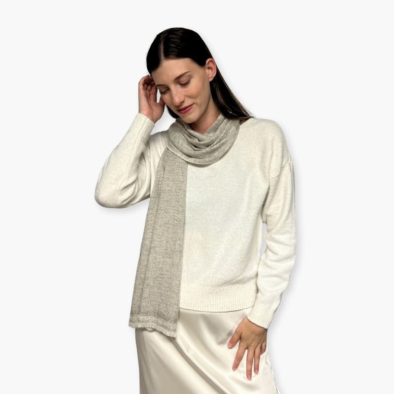 Humble Hilo Handloomed Cashmere Scarf Classic Pattern