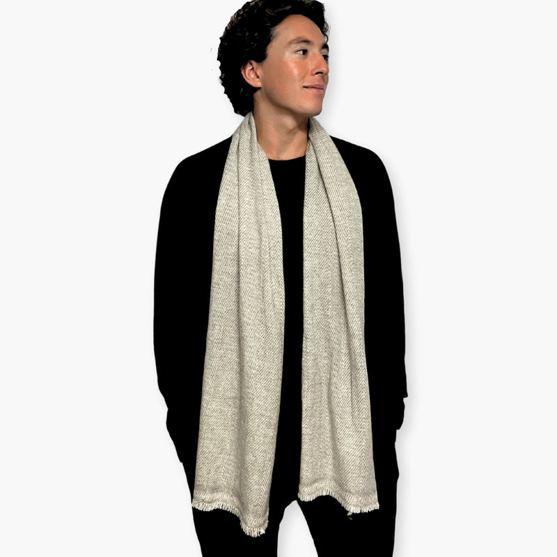 Humble Hilo Handloomed Cashmere Scarf Classic Pattern