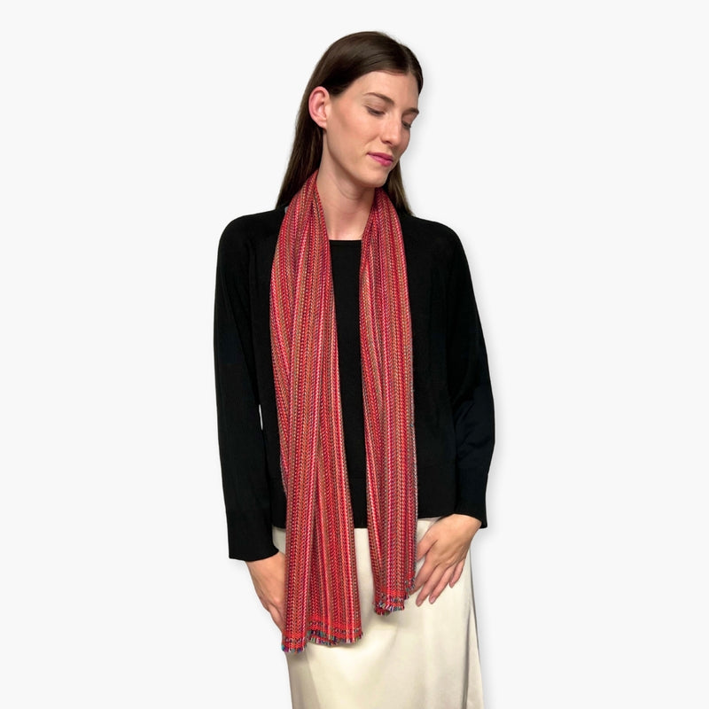 Humble Hilo Handloomed Cashmere Scarf Classic Pattern