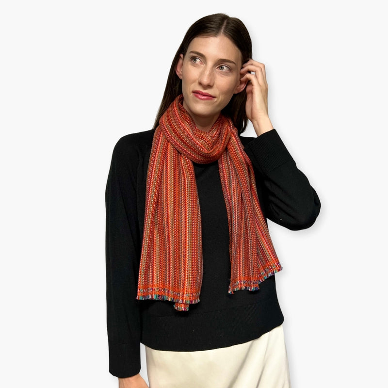 Humble Hilo Handloomed Cashmere Scarf Classic Pattern