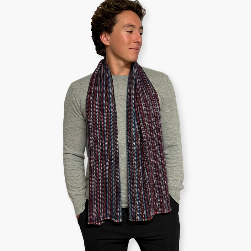 Humble Hilo Handloomed Cashmere Scarf Classic Pattern