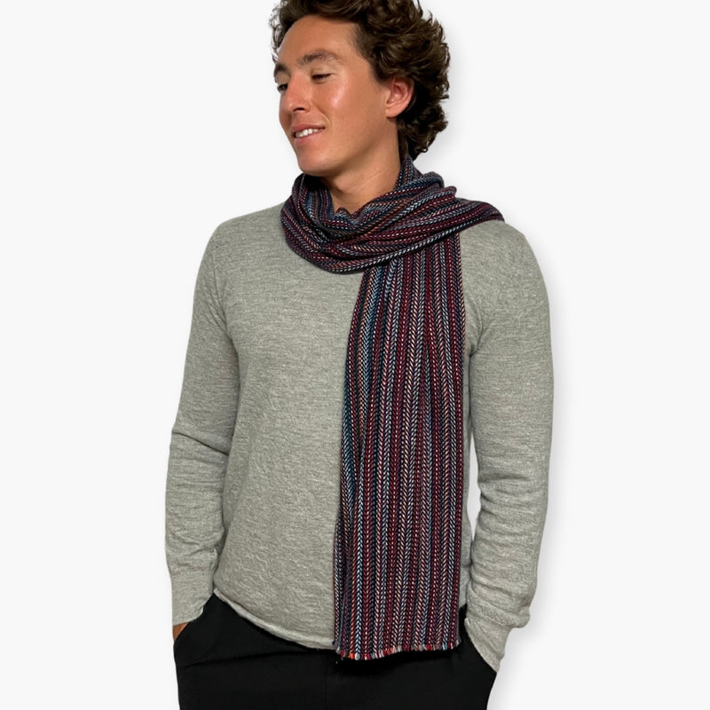 Humble Hilo Handloomed Cashmere Scarf Classic Pattern