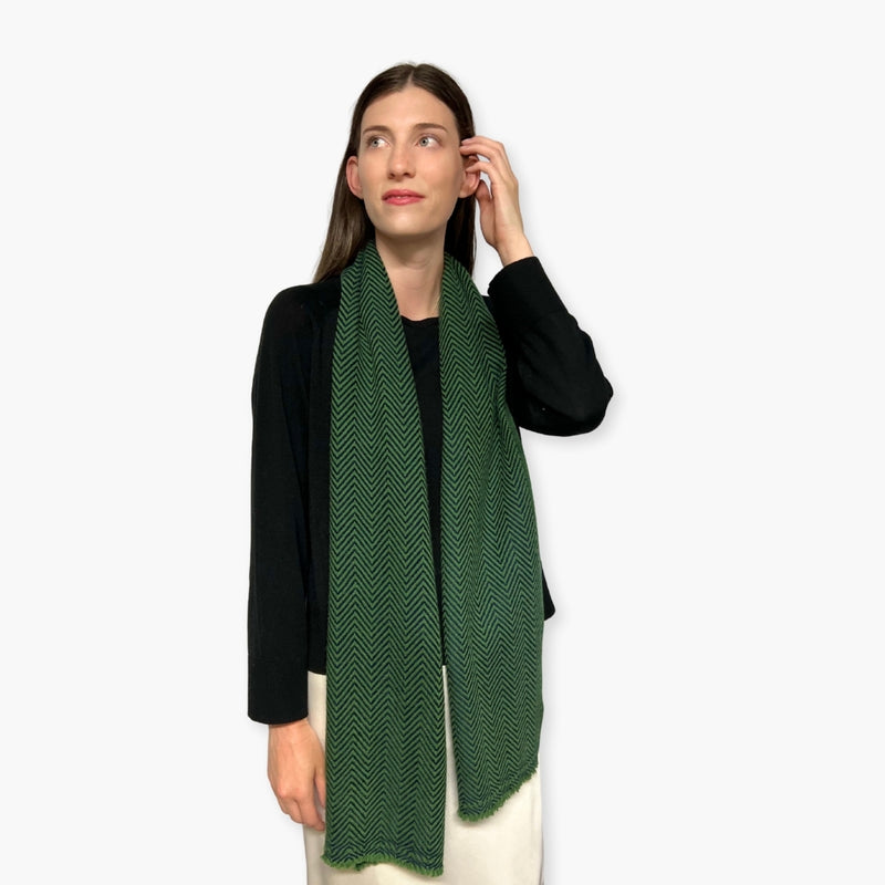 Humble Hilo Handloomed Cashmere Scarf Classic Pattern