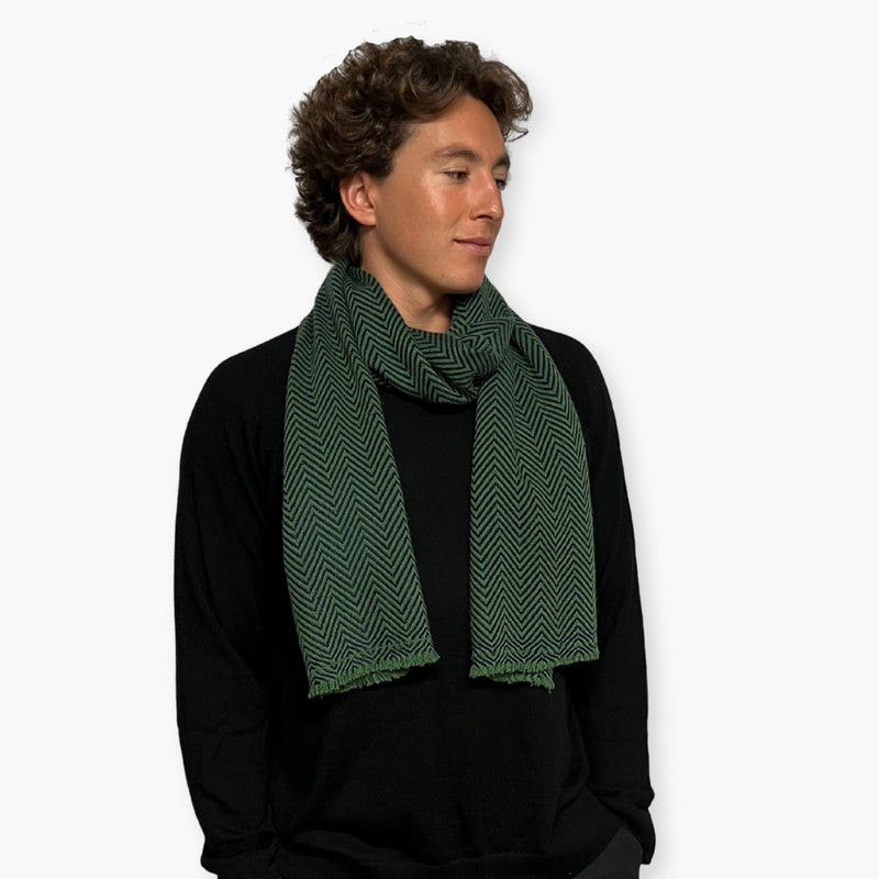 Humble Hilo Handloomed Cashmere Scarf Classic Pattern