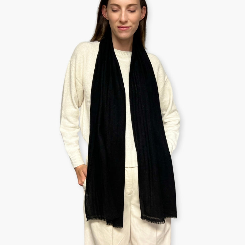 Humble Hilo Handloomed Cashmere Scarf Classic Solid