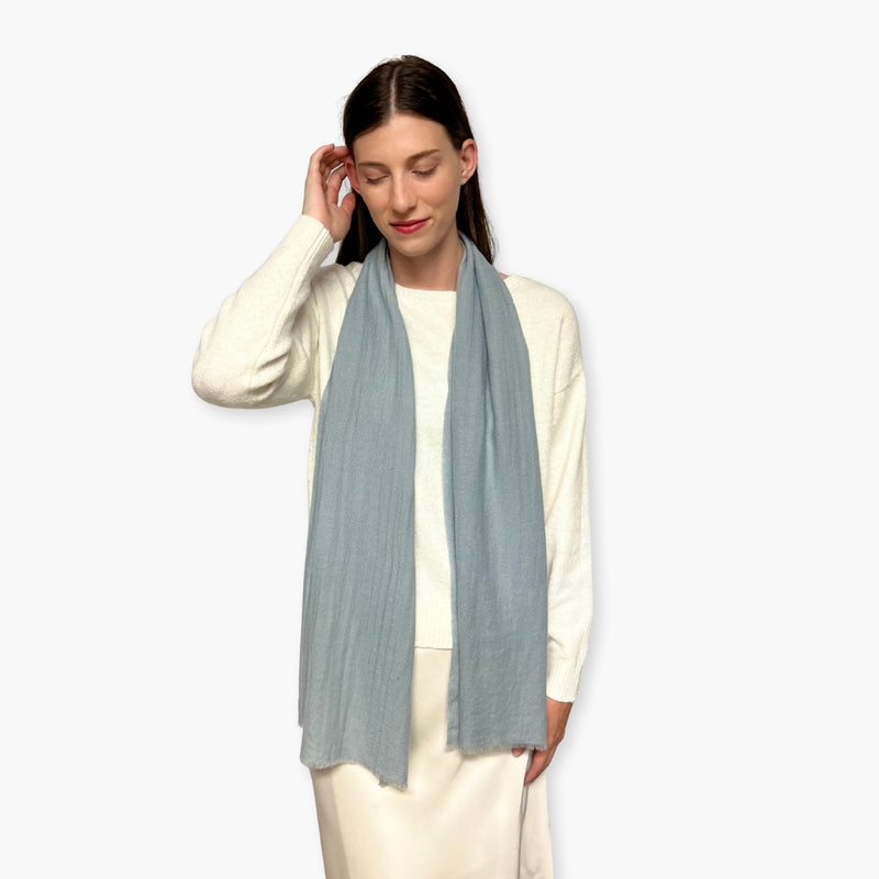 Humble Hilo Handloomed Cashmere Scarf Classic Solid