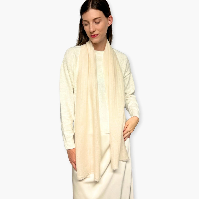 Humble Hilo Handloomed Cashmere Scarf Classic Solid