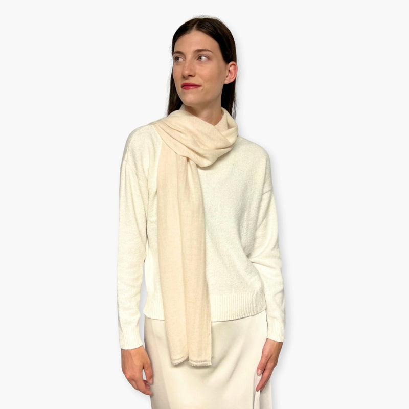 Humble Hilo Handloomed Cashmere Scarf Classic Solid