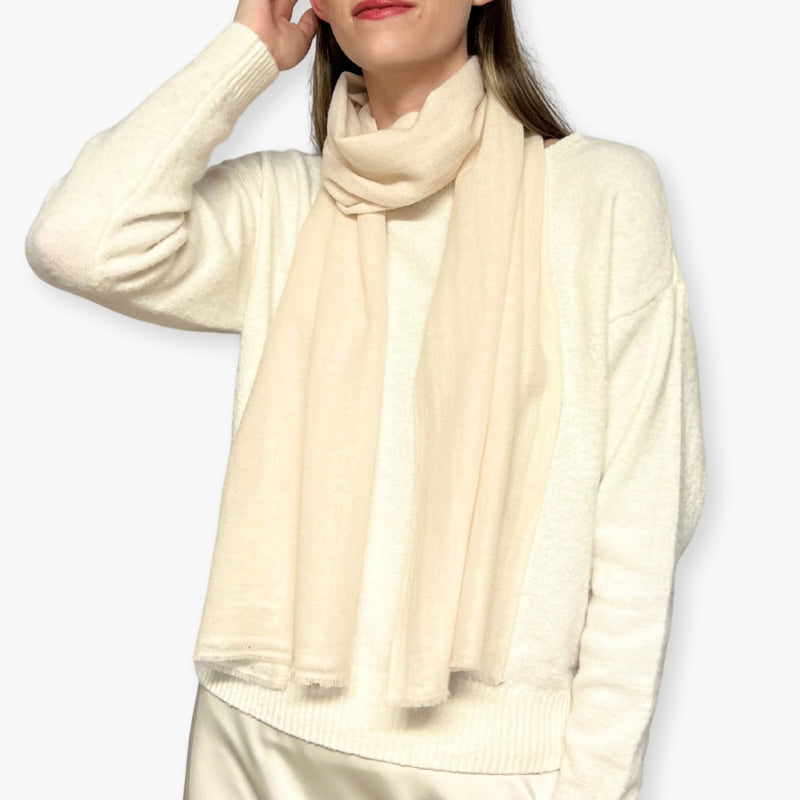 Humble Hilo Handloomed Cashmere Scarf Classic Solid