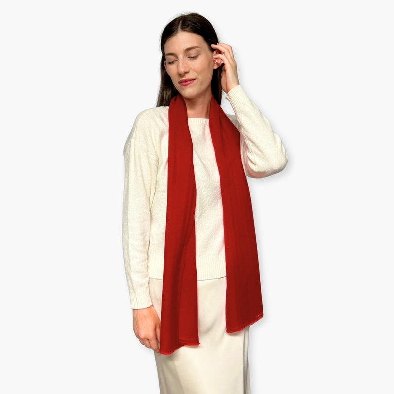 Humble Hilo Handloomed Cashmere Scarf Classic Solid