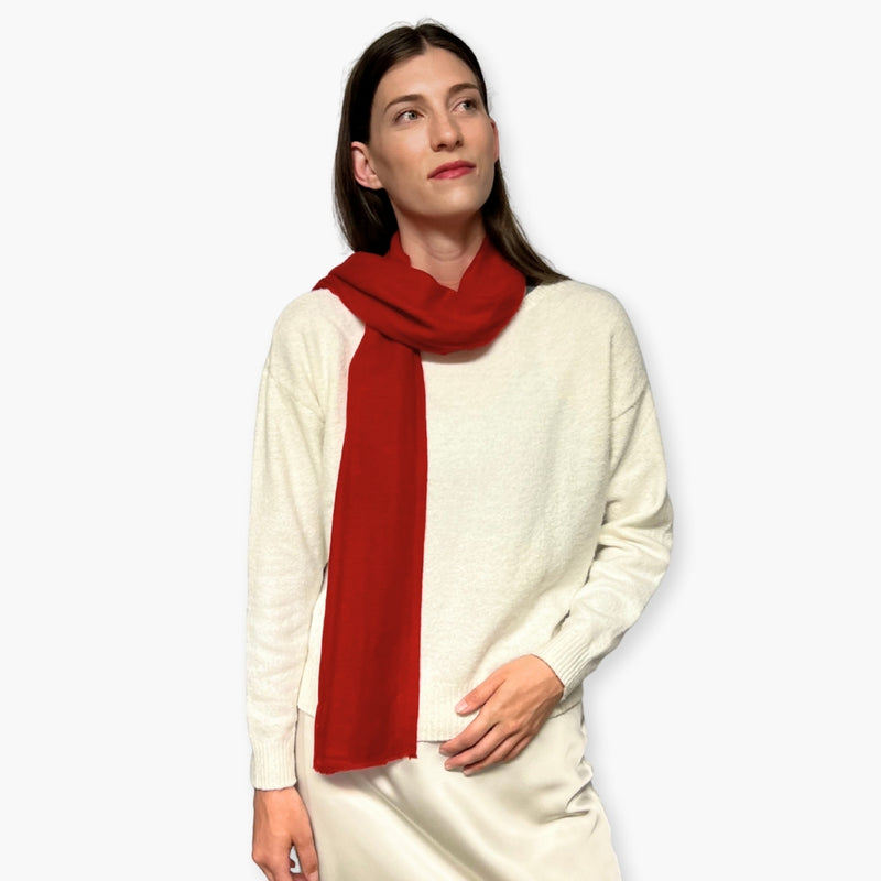Humble Hilo Handloomed Cashmere Scarf Classic Solid