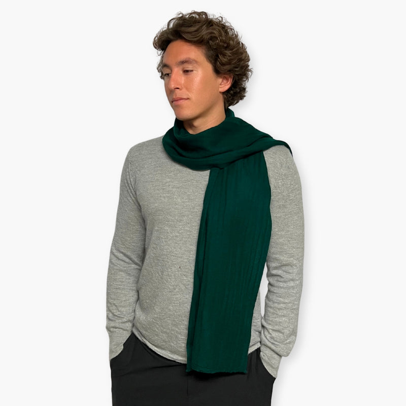 Humble Hilo Handloomed Cashmere Scarf Classic Solid