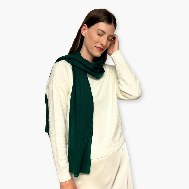 Humble Hilo Handloomed Cashmere Scarf Classic Solid