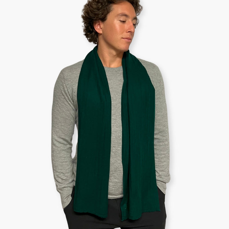 Humble Hilo Handloomed Cashmere Scarf Classic Solid