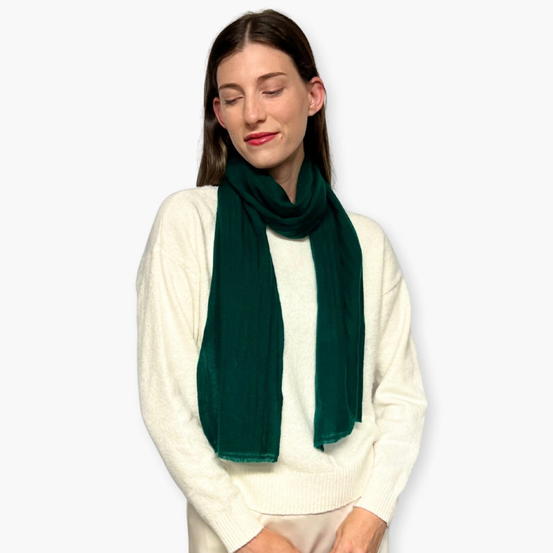 Humble Hilo Handloomed Cashmere Scarf Classic Solid