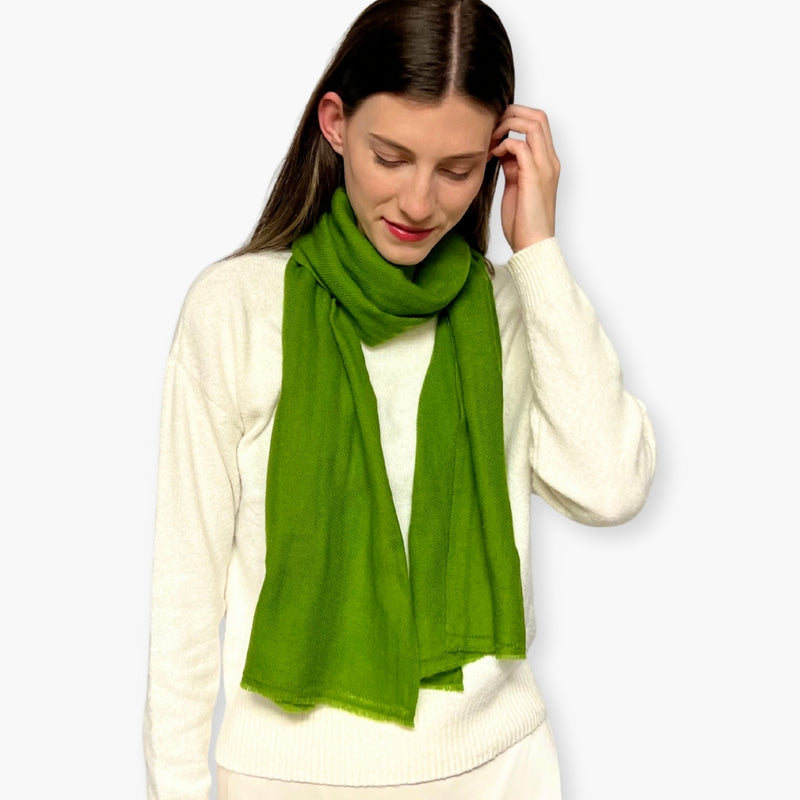Humble Hilo Handloomed Cashmere Scarf Classic Solid