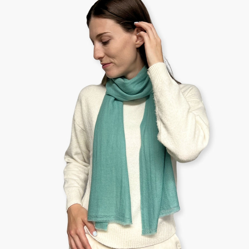 Humble Hilo Handloomed Cashmere Scarf Classic Solid