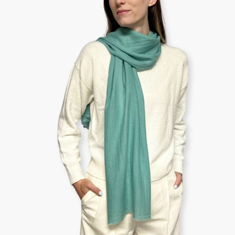 Humble Hilo Handloomed Cashmere Scarf Classic Solid