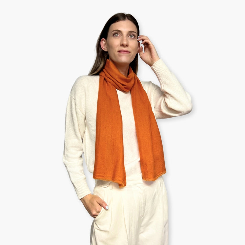 Humble Hilo Handloomed Cashmere Scarf Classic Solid