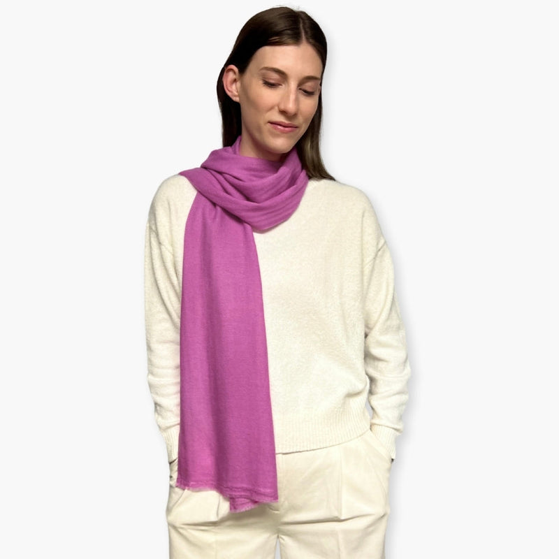 Humble Hilo Handloomed Cashmere Scarf Classic Solid