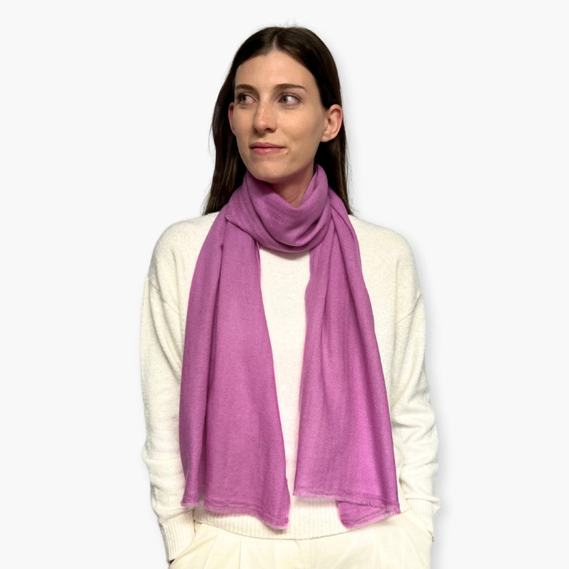 Humble Hilo Handloomed Cashmere Scarf Classic Solid