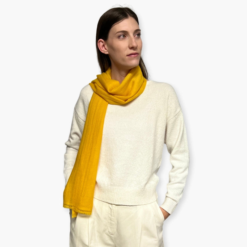 Humble Hilo Handloomed Cashmere Scarf Classic Solid