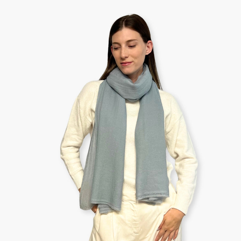 Humble Hilo Handloomed Cashmere Scarf Twill